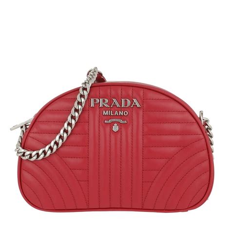 prada handtasche crossbody rot